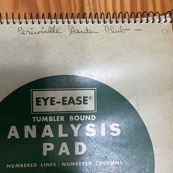 Vintage Analysis Pad National 13 Column 14X8.5" 36 Sheet Eye-Ease 35-113 Spiral - Picture 8 of 16